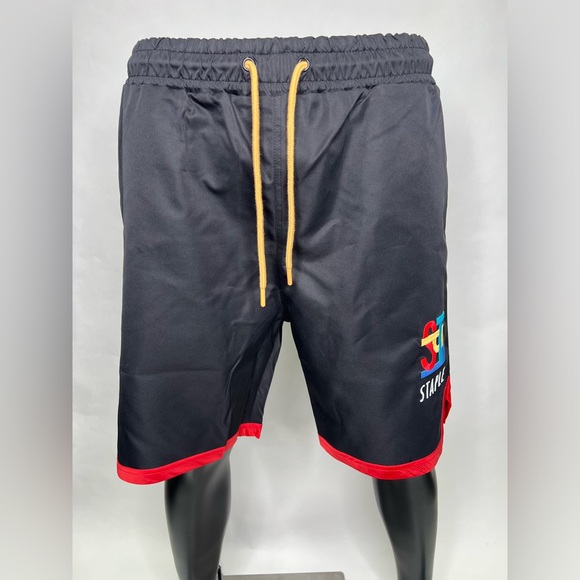 Staple Pigeon black drawstring logo shorts - Picture 1 of 10
